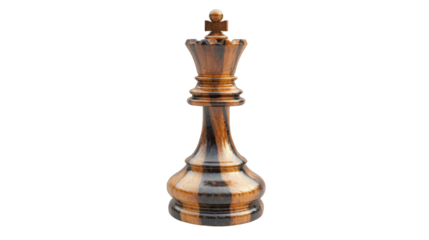 king chess piece on transparent background