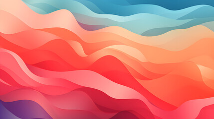 Fototapeta premium Bright 2D Abstract Design with Vibrant Solid Color Backdrop 