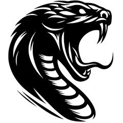 Silhouette of king cobra