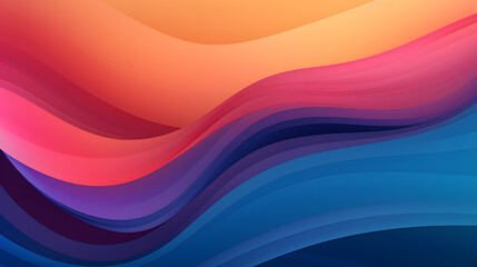 Fototapeta premium Stylish 2D Abstract Wallpaper with Bold Solid Background