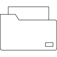 Folder single vector icon