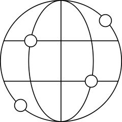 Global single vector icon