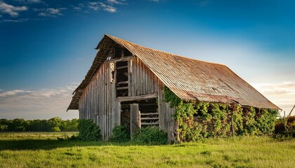 Obraz premium old barn in the countryside