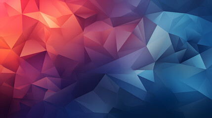 Geometric 2D Abstract Wallpaper with Simple Solid Background - Generative AI
