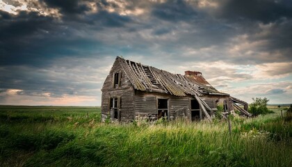 Obraz premium abandoned house in the mountains