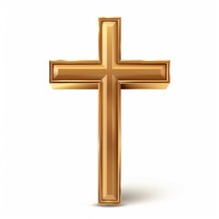 Cross icon, christianity religion symbol, christian sign, cross shape, church emblem, catholicism symbol