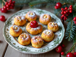 christmas cookies on a plate