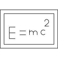 Solving formula single vector icon