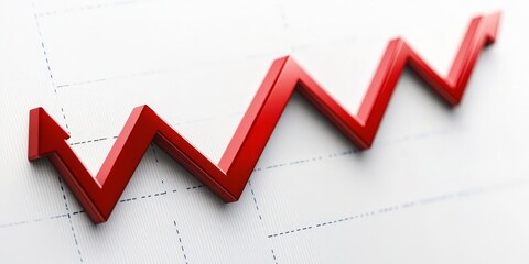 Colorful graph showcasing data trends and analysis for presentations