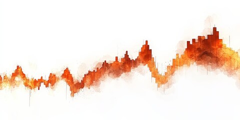 Fototapeta premium Colorful graph showcasing data trends and analysis for presentations