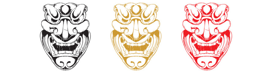 samurai mask element.eps