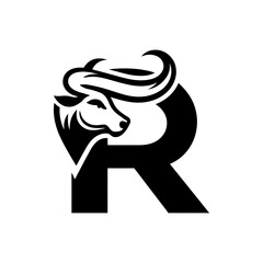 R cow horn logo