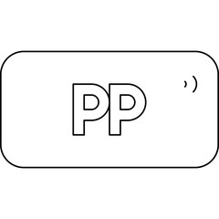Postepay single vector icon