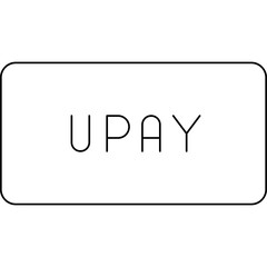 Union pay single vector icon
