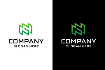 Letter N Logo Design vector template