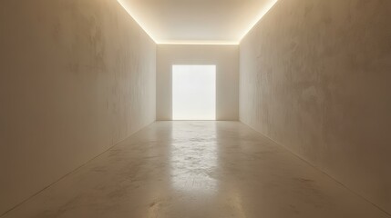Fototapeta premium Modern white gallery space for exhibitions and artwork showcases