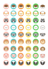 いろいろな動物のアイコンセット3
