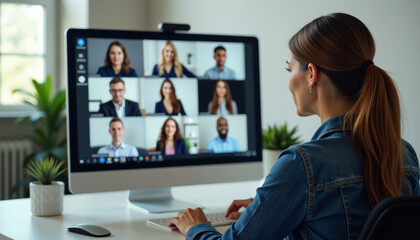 Remote Business Meeting in Progress