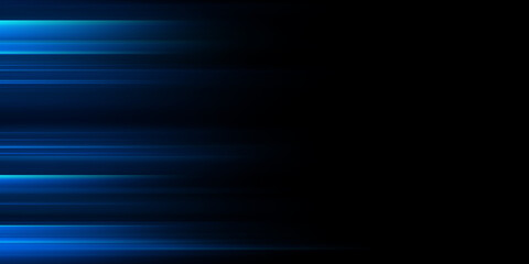 Bright navy blue dynamic abstract background with lines. Trendy classic color of 2025. Cover of business presentation banner for sale event night party. Fast moving soft shadow
