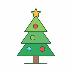 Fototapeta premium green christmas tree