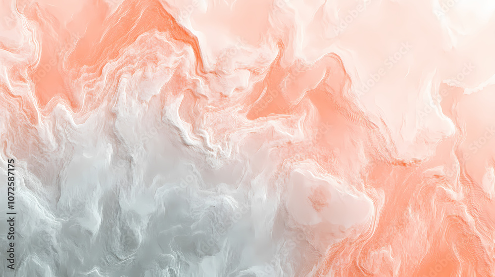 Wall mural peach gray white grainy gradient abstract dark background noise texture banner header backdrop desig
