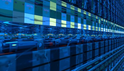 Futuristic Digital Data Center