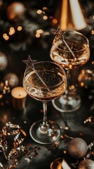 Sparkling Cocktails and Festive Party Hats for New Year’s Eve