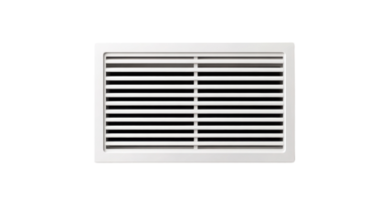 Ventilation grille, white isolate background. PNG transparent.