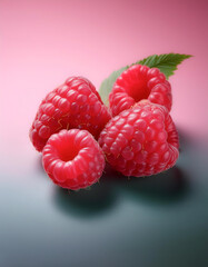 ​​raspberry, isolated on a pastel