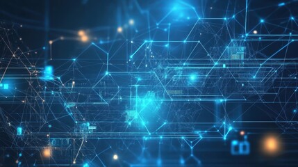 Fototapeta premium Abstract Digital Network Background 