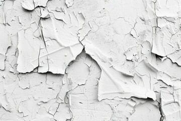  Rough peeled white plaster wall. Detailed photo textured background