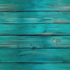 Obraz premium Turquoise Wood Table Background, Empty Turquoise Wooden Desk Top for Product Advertising