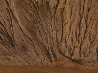 Rocks and sand in mine