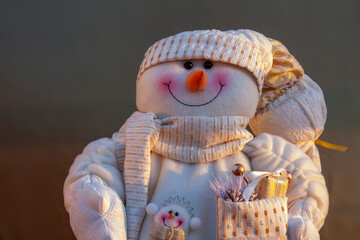 snowman on a table