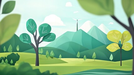 Explore the beautiful journey of a car's lifecycle through engaging visual storytelling in nature-inspired landscapes