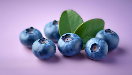 Fototapeta premium blueberry, isolated on a pastel