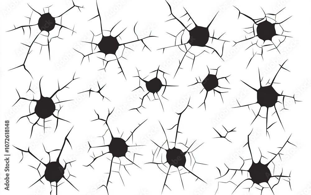 Poster illustration of diverse neuron structures showing intricate branching patterns commonly found in the