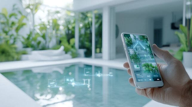 Explore smart home technology how mobile devices control pool environments for modern living