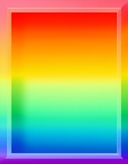 Obraz premium A vibrant rainbow gradient fills a square frame, creating a colorful and playful background.