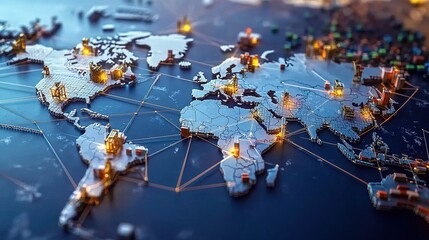 Explore the impact of global trade disruption on international economies and supply chains