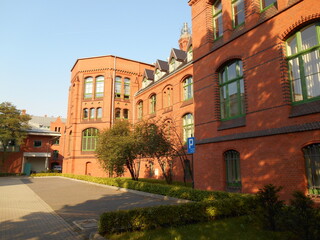 Neo-Gothic complex of buildings of the Medical University of Wrocław, Poland.