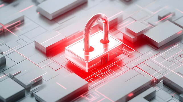 3D Illustration of Cloud Infrastructure Entitlement Management (CIEM) &ndash; Managing Cloud Access and Permissions Securely