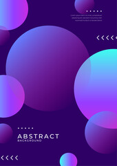 Vibrant Abstract Poster Design with Gradient Colors. A modern abstract poster featuring dynamic creating a vibrant and futuristic aesthetic. Perfect for creative projects, digital art