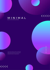 Vibrant Geometric Colorful Abstract Poster Design Template