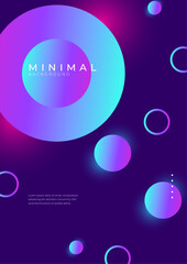 Colorful Abstract Gradient Background with Geometric Shapes