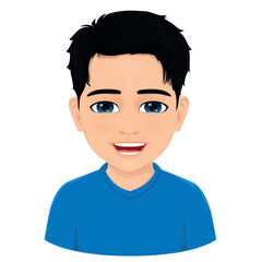 well drawn portrait of young boy