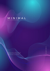 Abstract Geometric Poster Design With Vibrant Gradient Colors