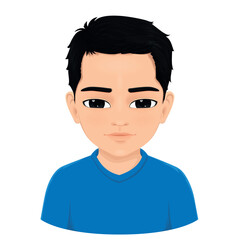 well drawn portrait of young boy