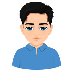 well drawn portrait of young boy