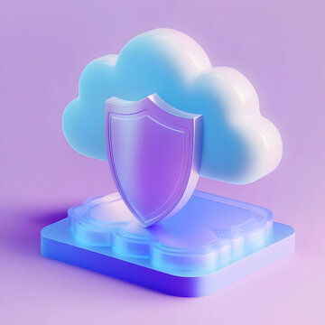 3D Illustration of Cloud Infrastructure Entitlement Management (CIEM) &ndash; Managing Cloud Access and Permissions Securely
